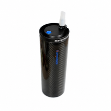 MangoRace 850ml gloss carbon fiber water bottle - side view