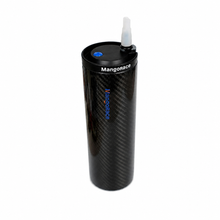 MangoRace 850ml gloss carbon fiber water bottle - side view