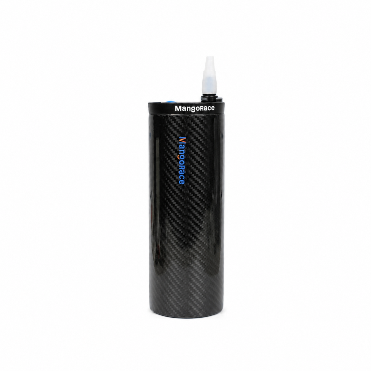 MangoRace 850ml gloss carbon fiber water bottle - front view